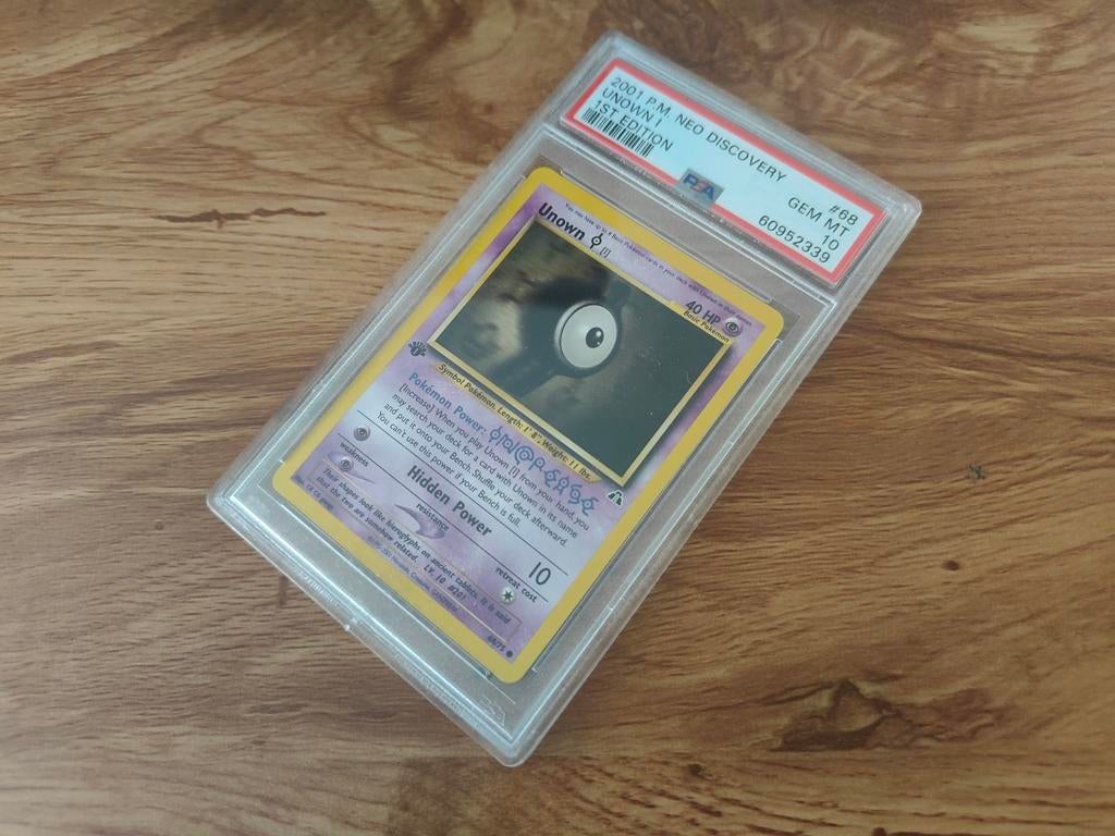 Pokémon Unown I Neo Discovery 1st Edition PSA 10, Ophalen of Verzenden, Nieuw, Losse kaart