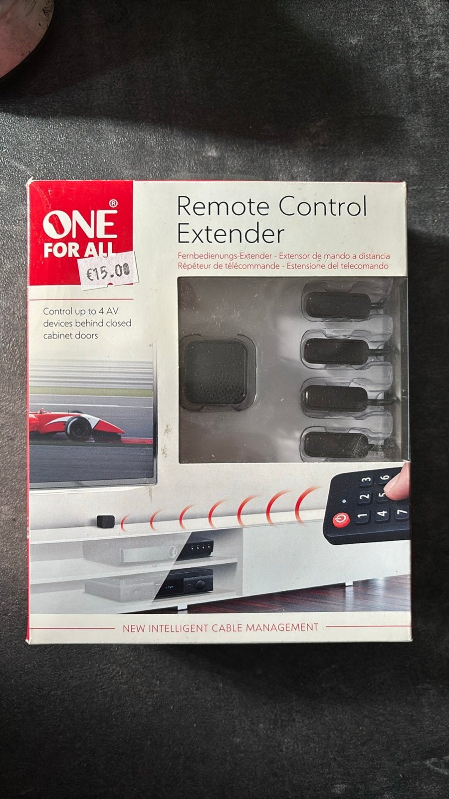 One For All Afstandsbediening Extender - Nieuw, Audio, Tv en Foto, Ophalen of Verzenden, Nieuw, Universeel, Dvd