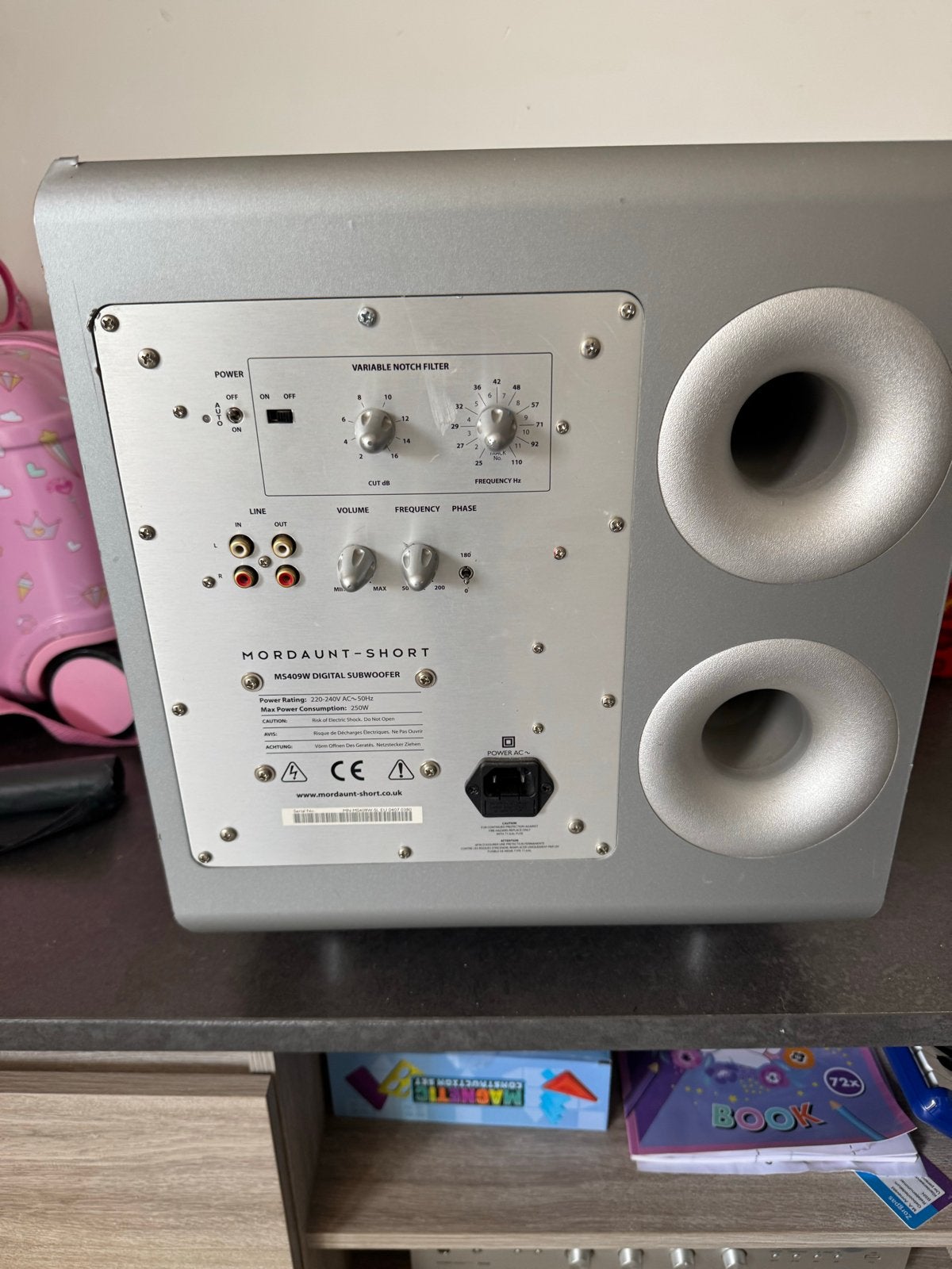 Mordaunt-Short MS409W Digitale Subwoofer - Gebruikt, 150 watt of meer, Gebruikt, Subwoofer, Ophalen of Verzenden
