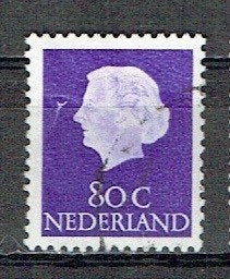 Nederland 1971 nr. 634b Kon. Juliana Oranje Fosfor7, Postzegels en Munten, Verzenden, Gestempeld, Koningshuis