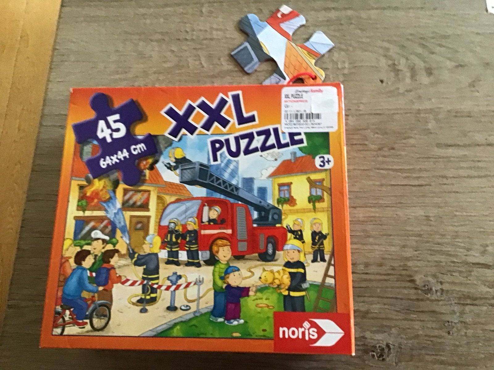 Nieuwe XXL Puzzel Brandweer 3+, Ophalen of Verzenden, 10 tot 50 stukjes, Nieuw, 2 tot 4 jaar