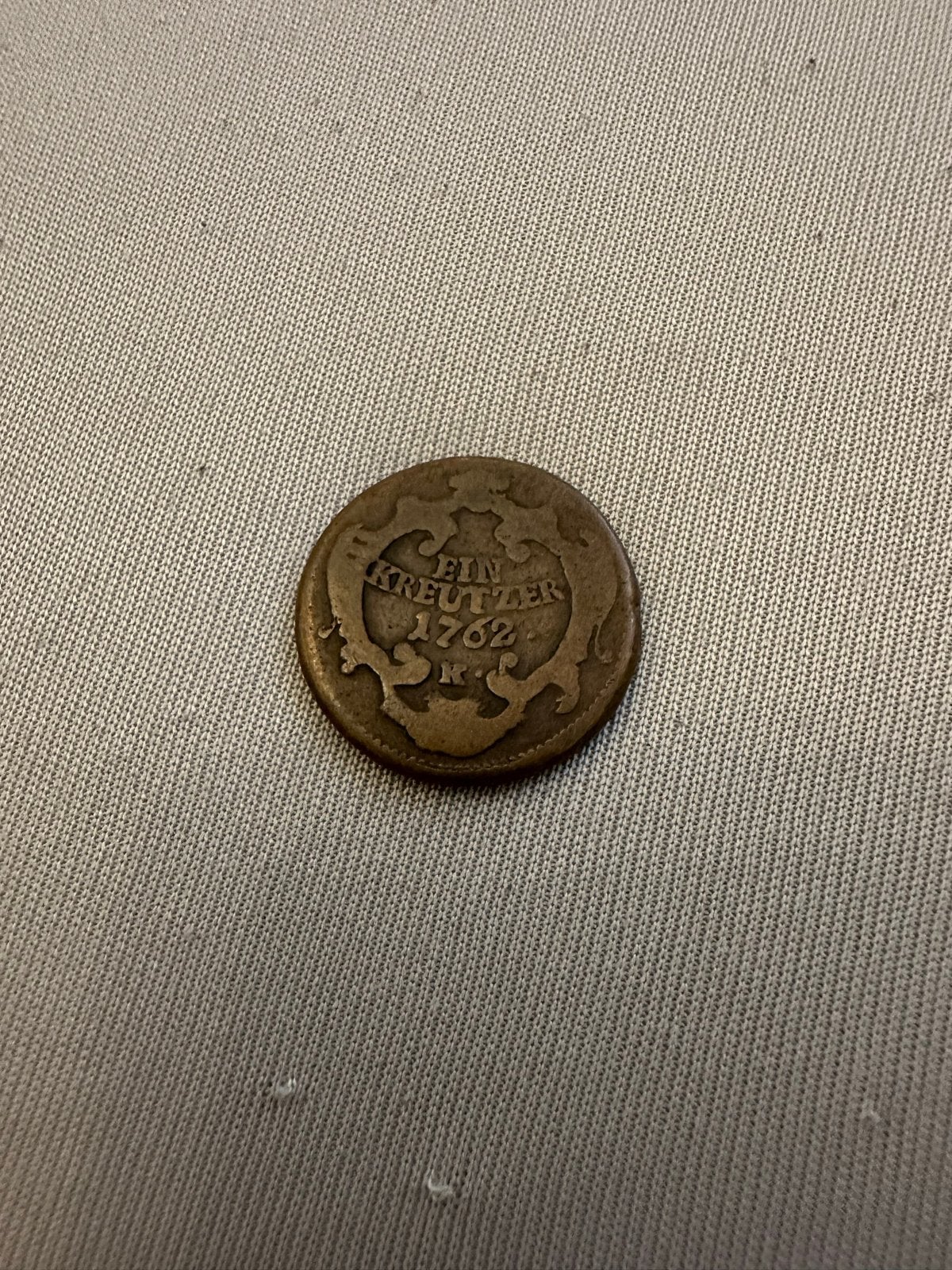 1 Kreutzer munt uit 1762 - Maria Theresia, Verzenden, Oostenrijk, Losse munt