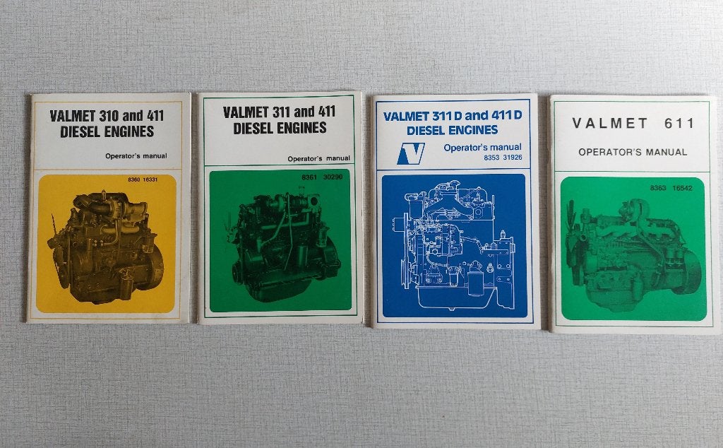 4 VALMET Operator's Manual - 310; 311; 311D; 411; 411D; 611, Boeken, Catalogussen en Folders, Zo goed als nieuw, Ophalen of Verzenden