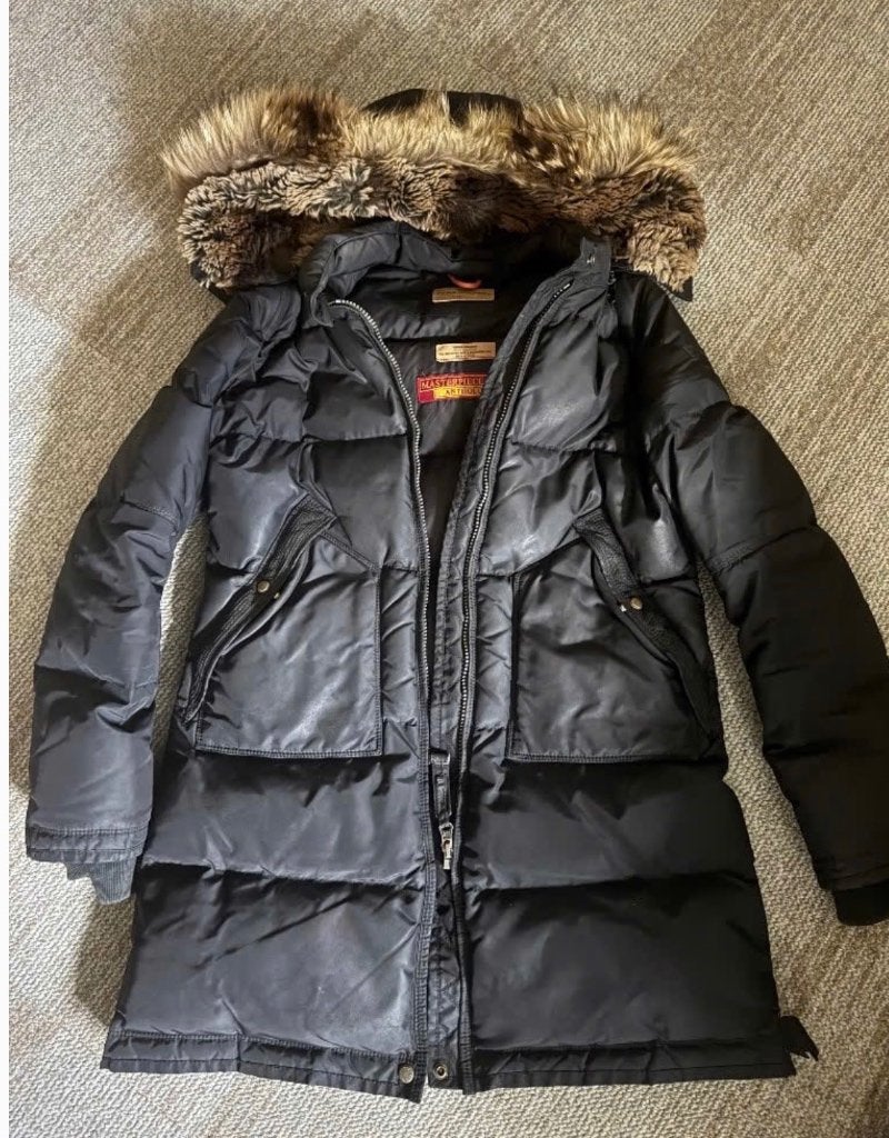 parajumpers long bear, Ophalen of Verzenden, Zo goed als nieuw, Maat 34 (XS) of kleiner, Zwart