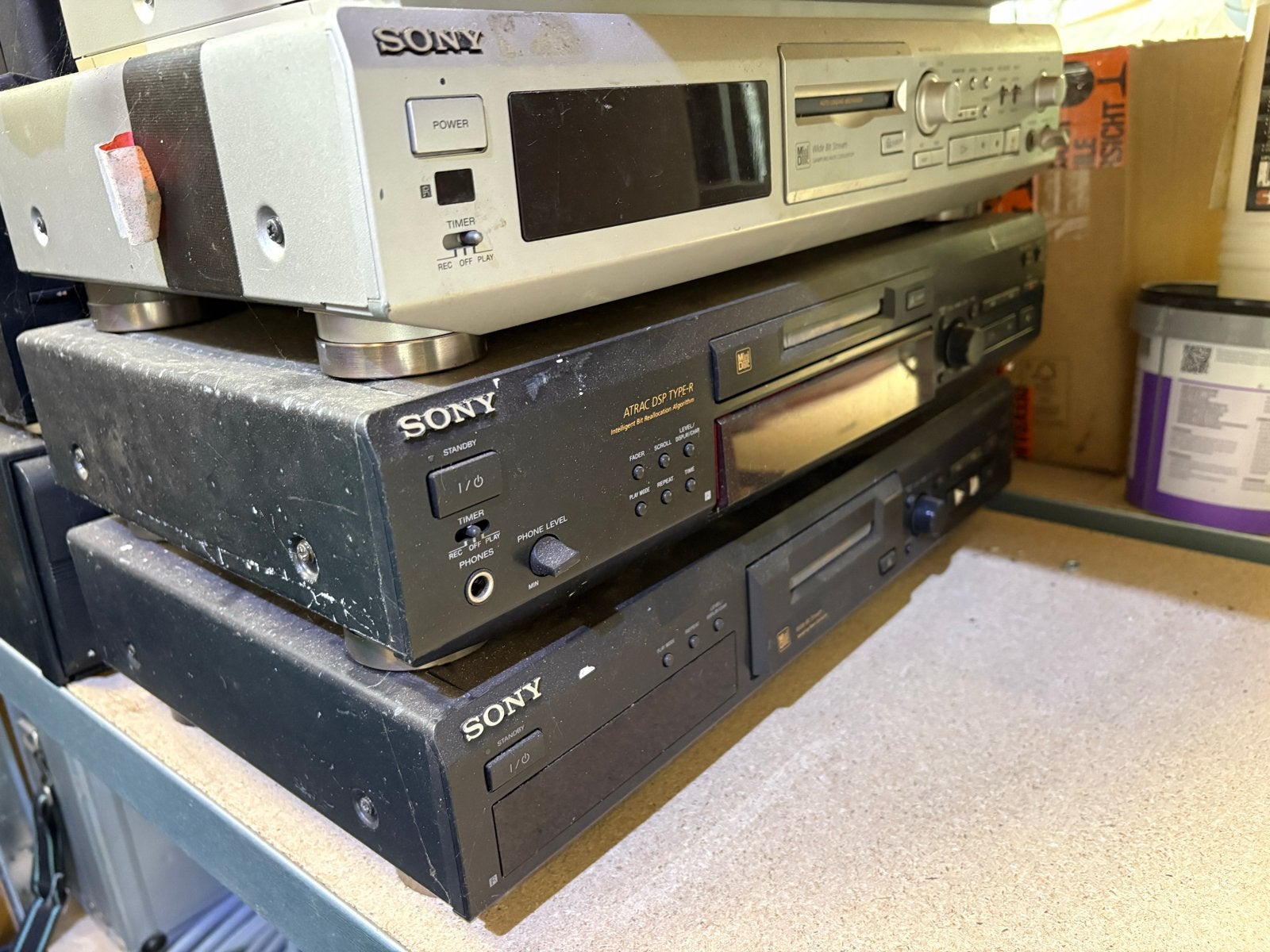 Sony MiniDisc-spelers - Diverse modellen, Ophalen of Verzenden, Gebruikt, Sony