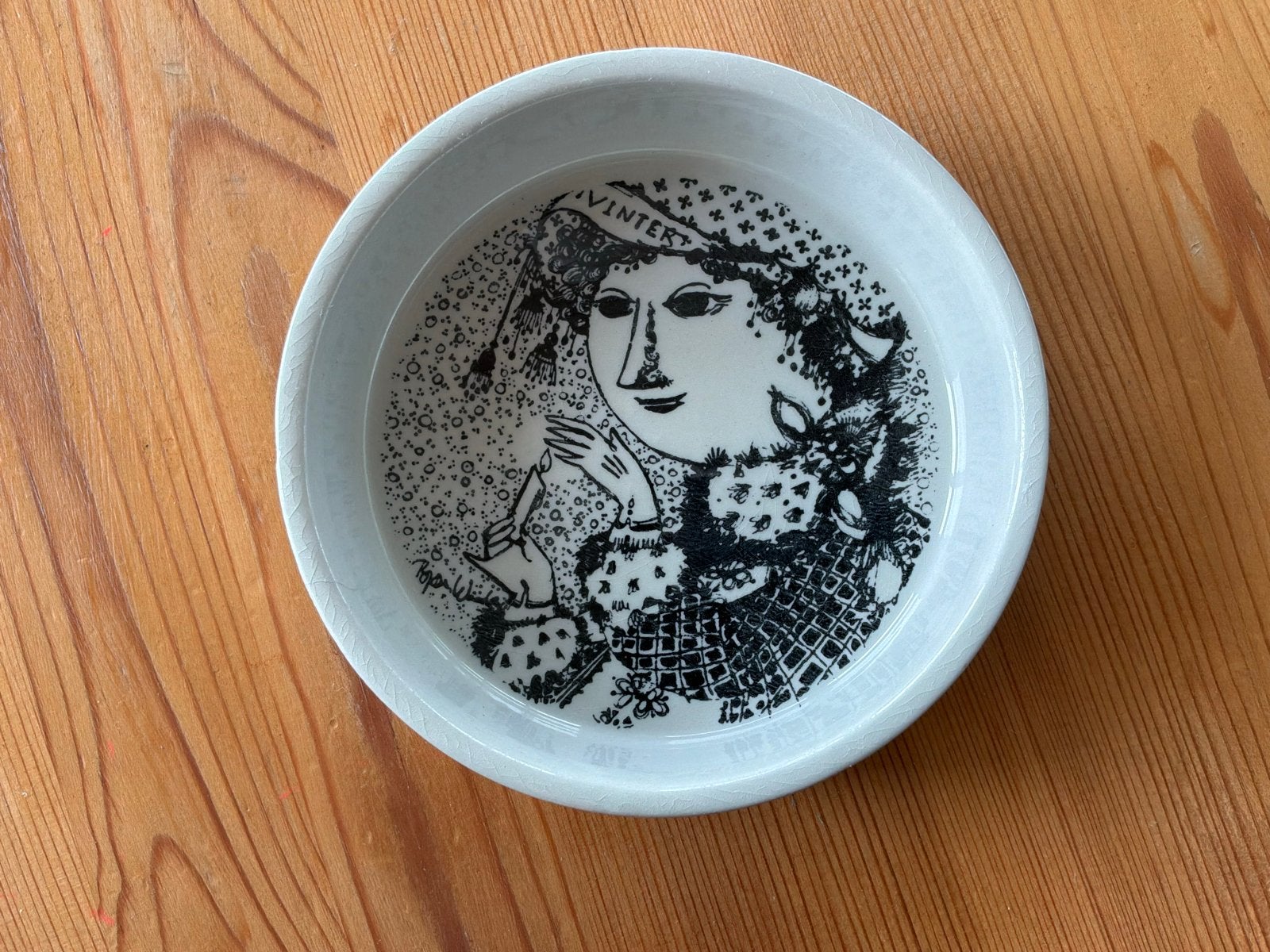 Nymolle Denmark Bjorn Wiinblad 'Vinter' schaaltje Ø10,5cm, Ophalen of Verzenden