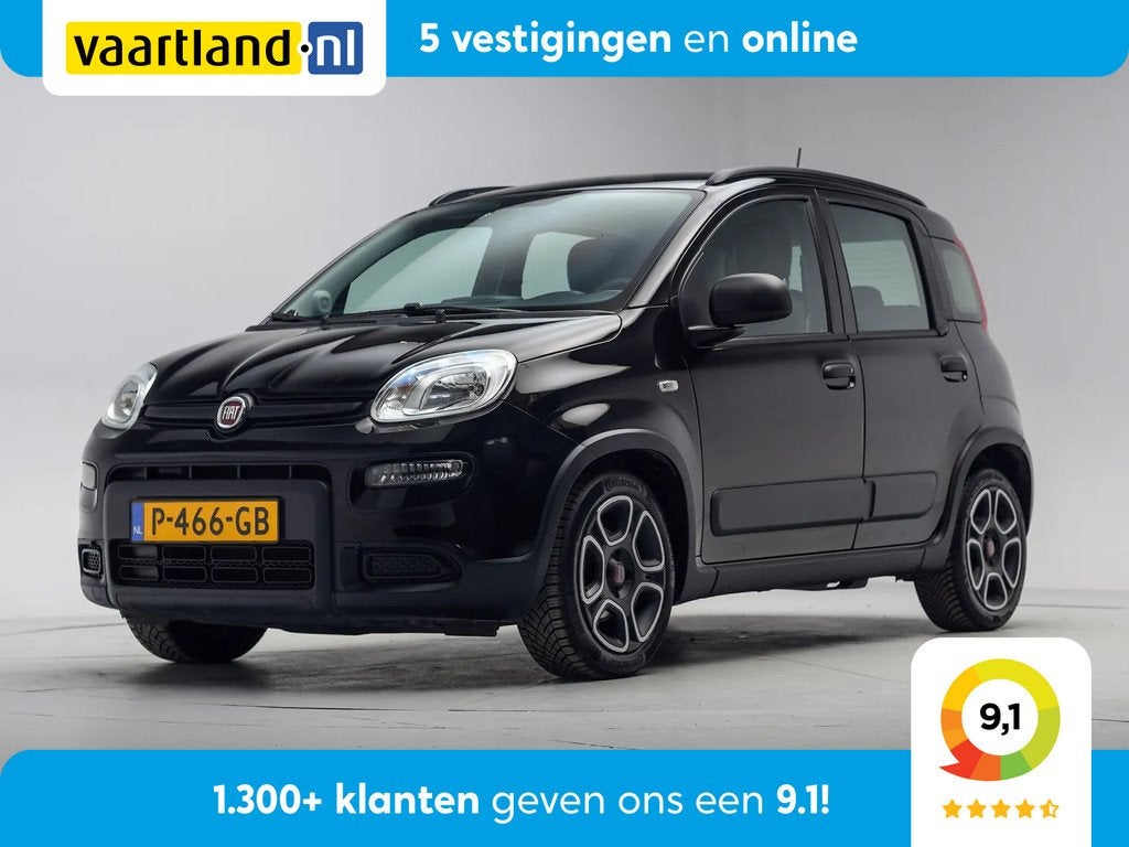 Fiat Panda 1.0 Hybride .City Life [ Navi PDC Apple /Android, Auto's, Fiat, Panda, Zwart, Origineel Nederlands, Bedrijf