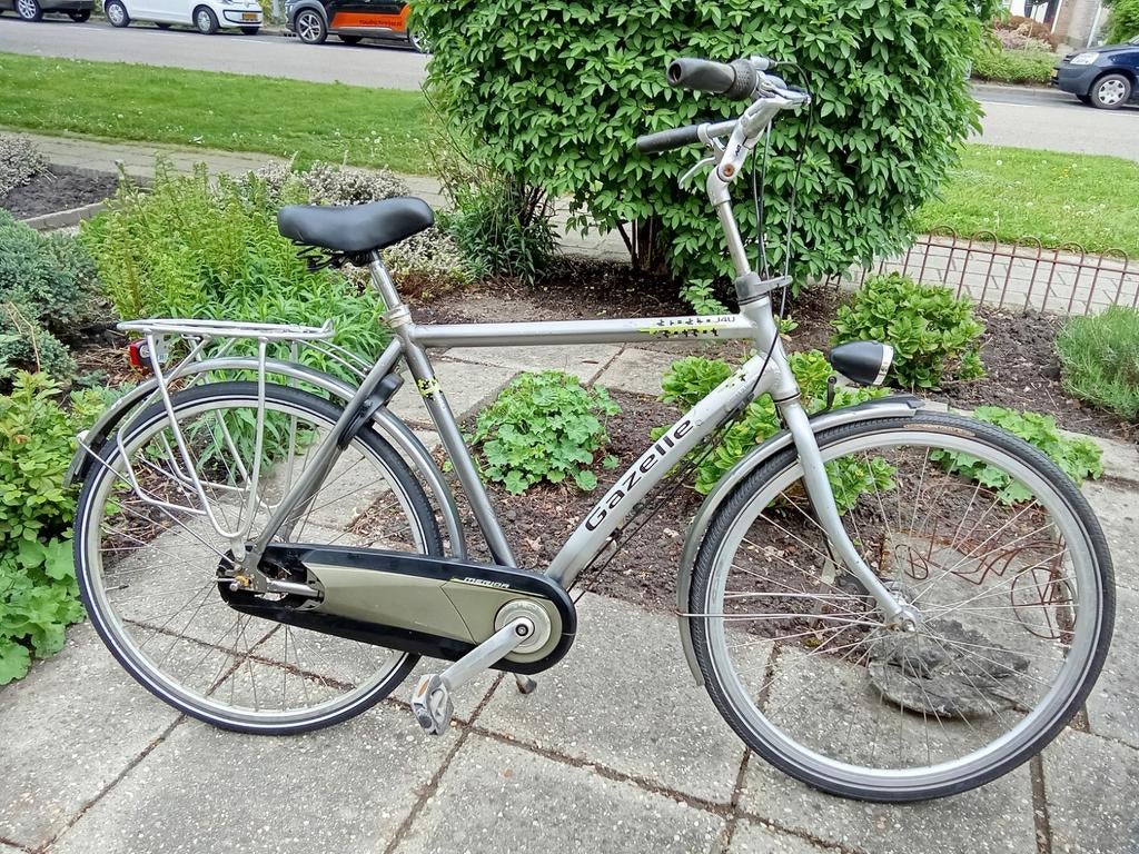 28 inch Gazelle Herenfiets. Framemaat 57 cm., Ophalen, Gebruikt, Versnellingen, 57 tot 61 cm