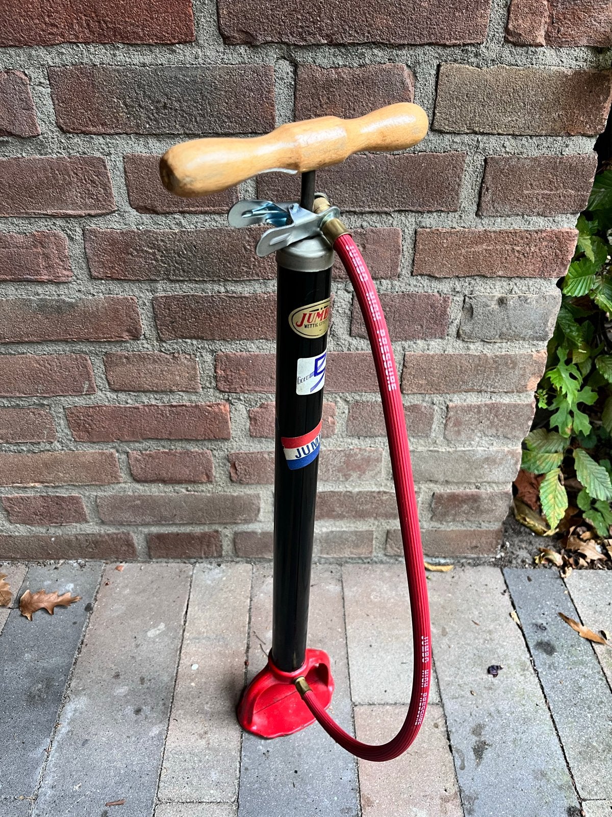 Jumbo fiets pomp - oersterk en functioneel, Ophalen, Gebruikt