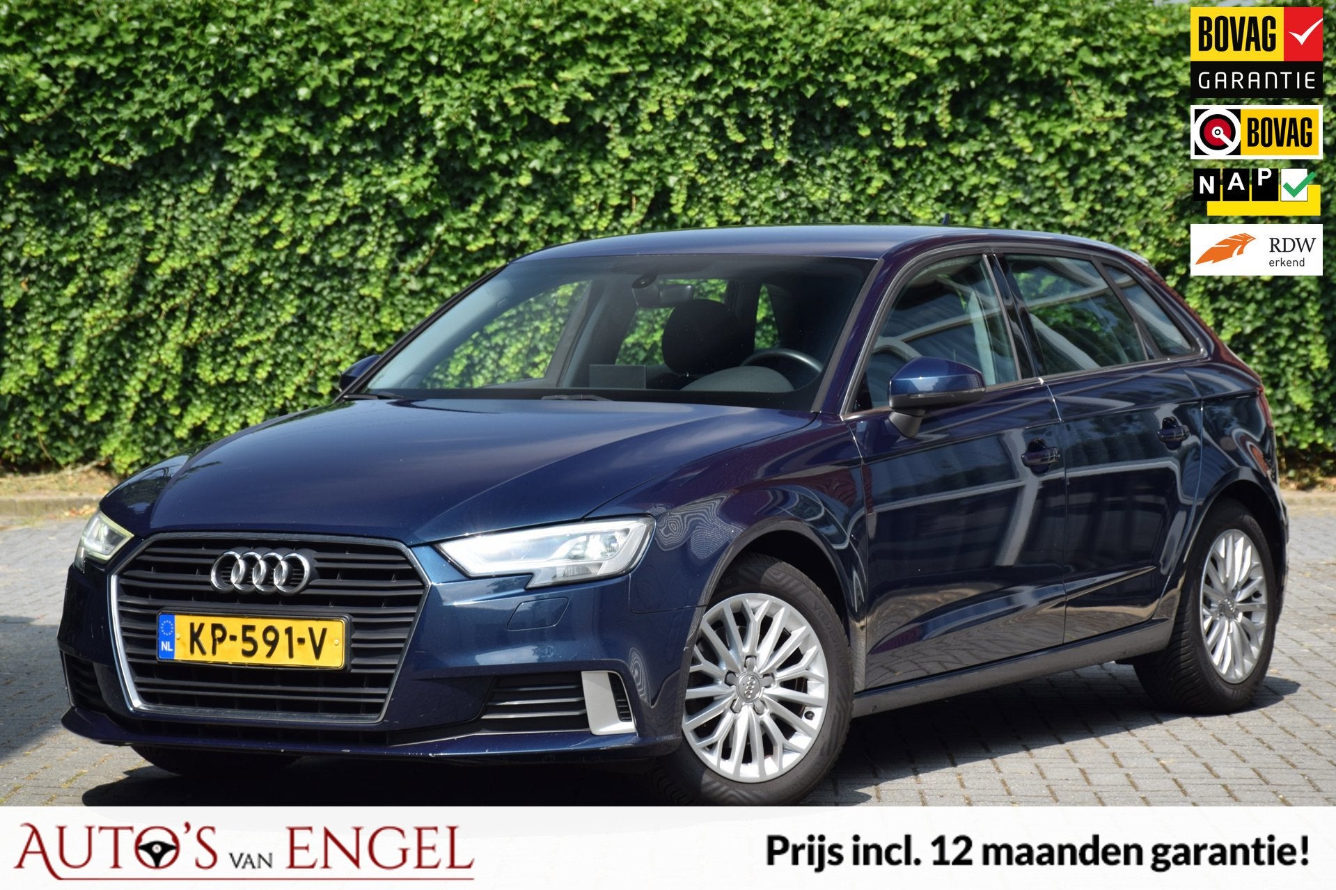 Audi A3 Sportback 1.0 TFSI Sport Lease Edition/Goed onderhou, 12 maanden, Stof, Gebruikt, Blauw