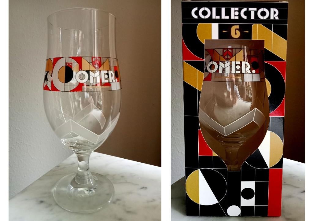 2 Nieuwe OMER Collector Glazen Editie 6, Ophalen of Verzenden, Nieuw, Glas of Glazen, Overige merken