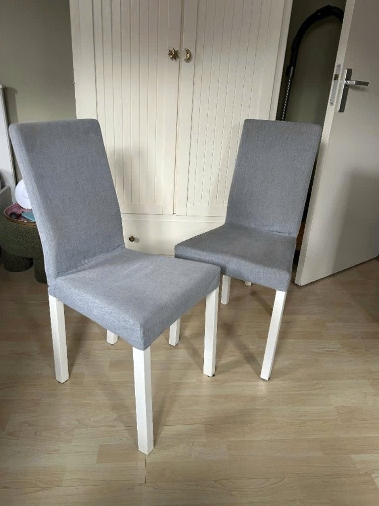 Ikea stoelen kattil grijs, Ophalen, Hout, Twee, Zo goed als nieuw