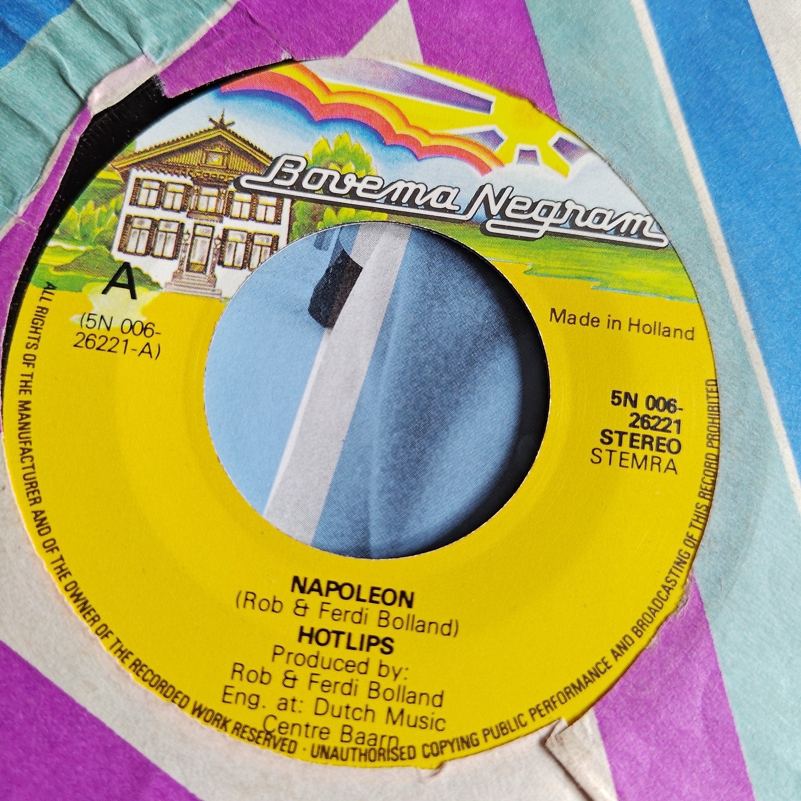 Hotlips - Napoleon (Rob & Ferdi Bolland) 7 inch single, Gebruikt, 7 inch, Ophalen of Verzenden, Pop