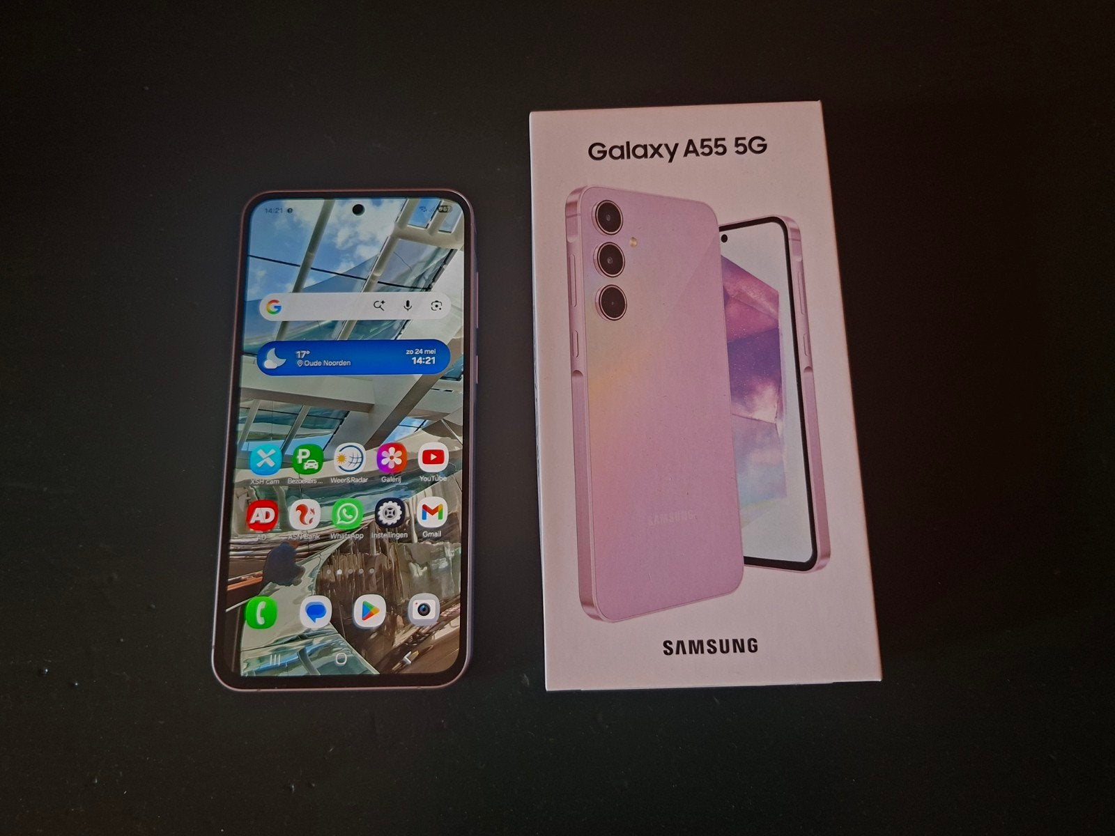 Samsung Galaxy A55 256GB als nieuw, Zwart, Ophalen of Verzenden, Zo goed als nieuw, Galaxy A