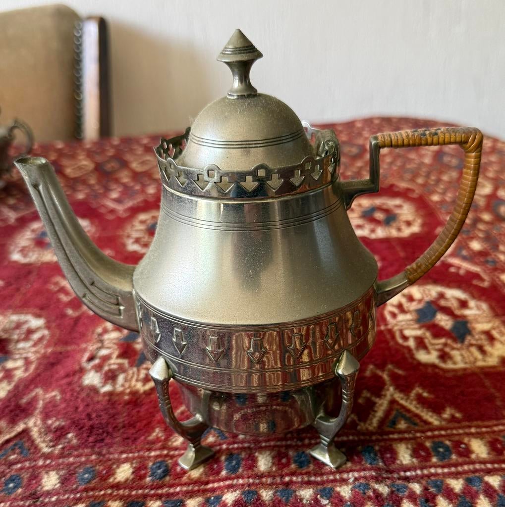 Vintage Tinnen koffiepot van KMD Royal Holland., Ophalen