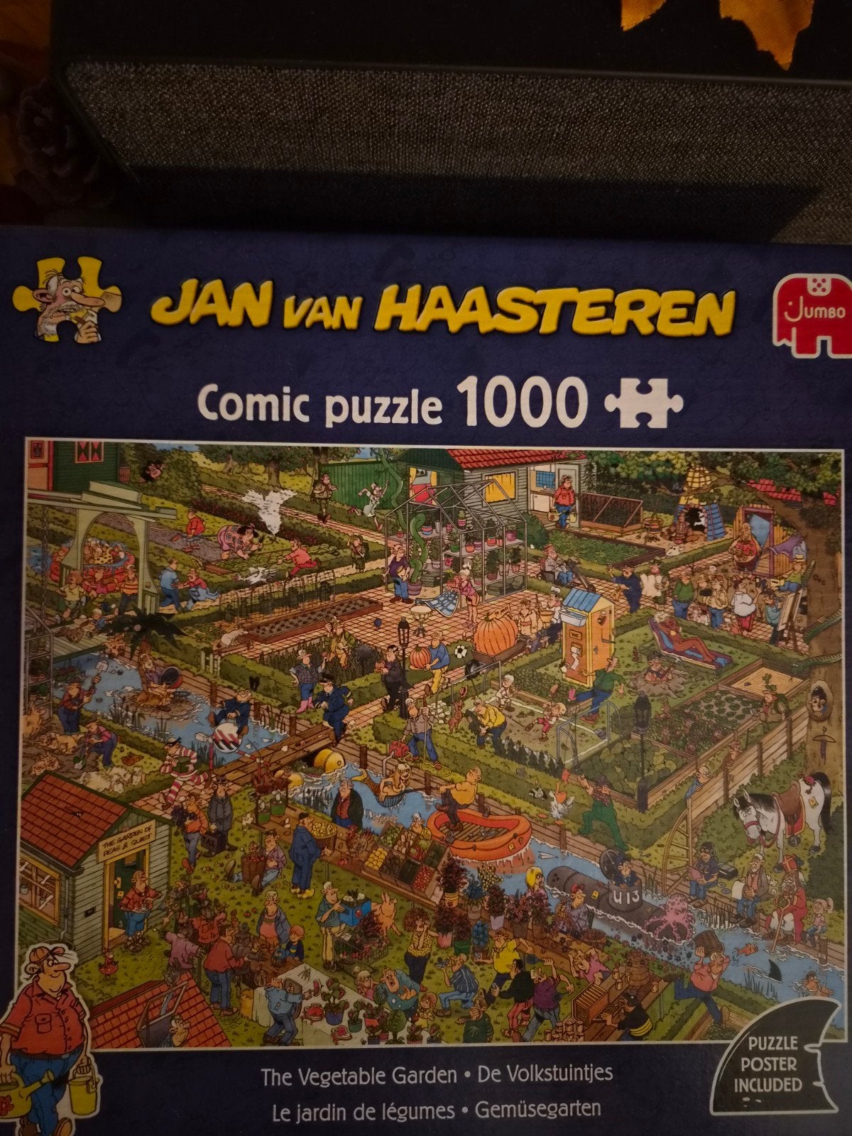Jan van Haasteren Puzzel - De Volkstuintjes, Ophalen of Verzenden, 500 t/m 1500 stukjes, Gebruikt, Legpuzzel