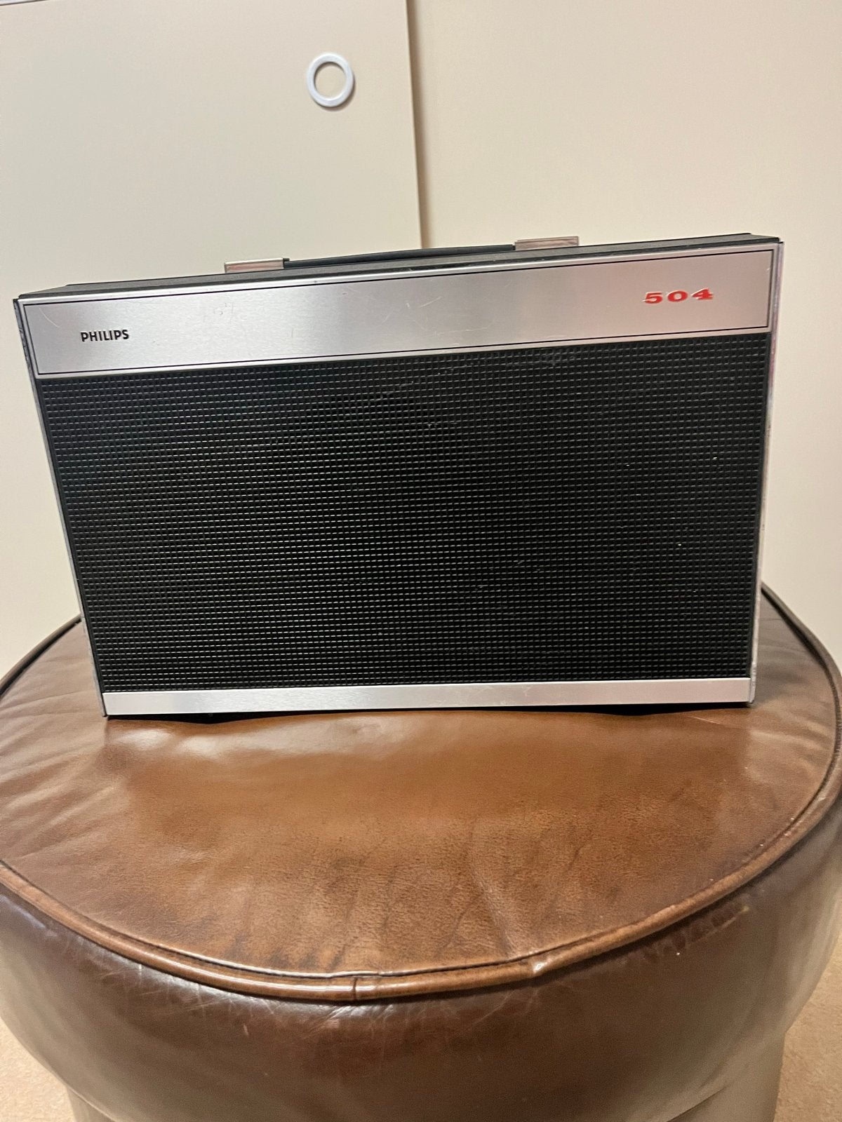 Philips 504 Draagbare Platenspeler - Vintage, Ophalen of Verzenden, Gebruikt, Platenspeler, Philips