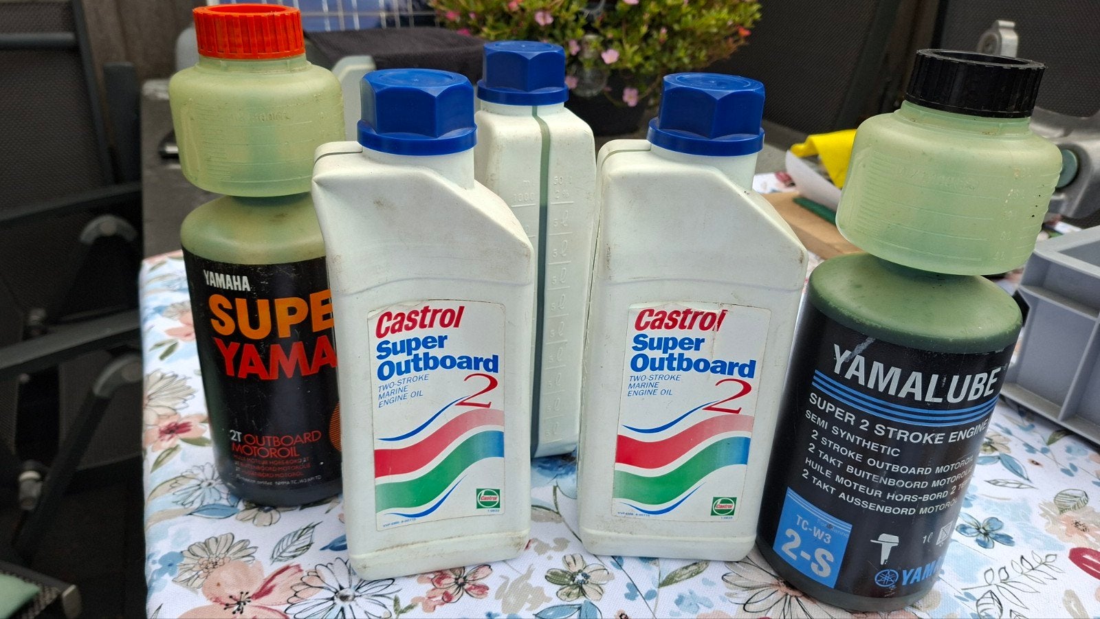 Castrol Super Outboord olie met doseerflessen, Ophalen, Nieuw, Motor en Techniek
