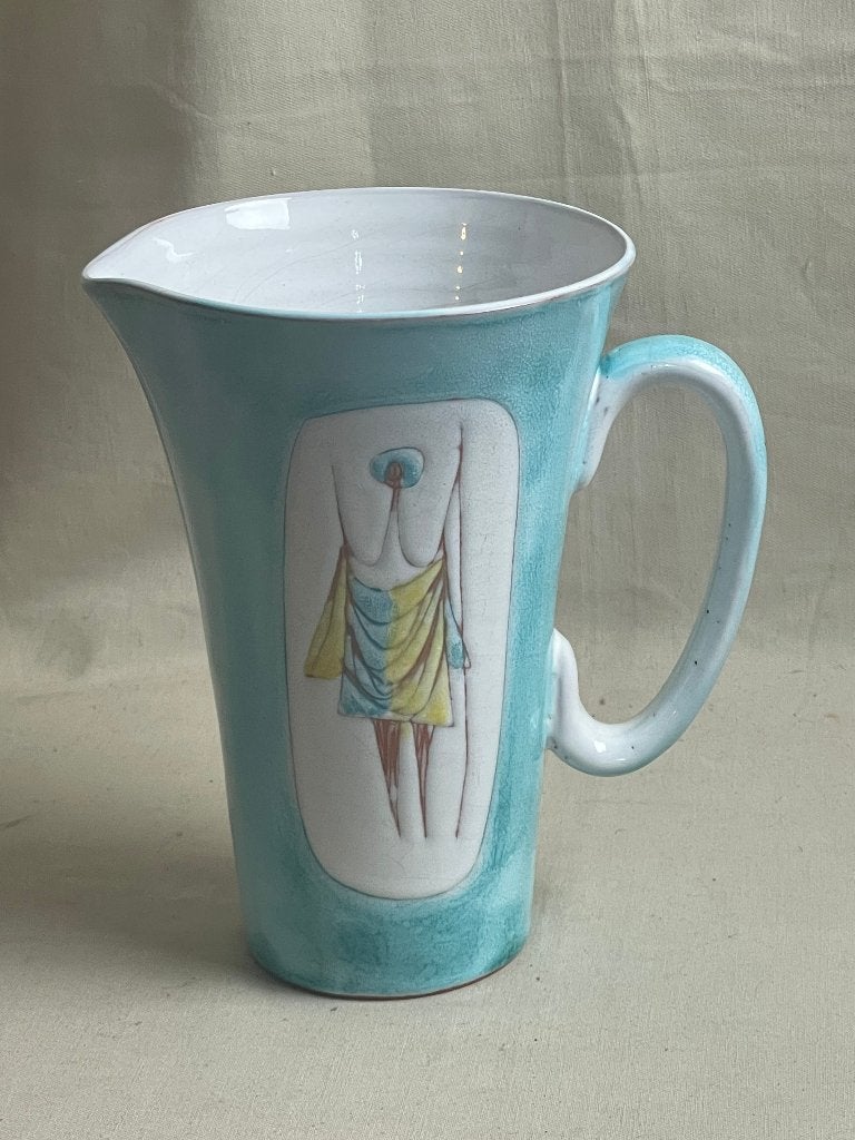 Vintage schenkkan van Potterie Werkhooven jaren 50-60, Ophalen of Verzenden