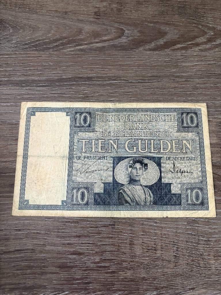 Biljet 10 gulden Zeeuws Meisje, 1928 - OX-serie, Postzegels en Munten, Bankbiljetten | Nederland, Ophalen of Verzenden, 10 gulden
