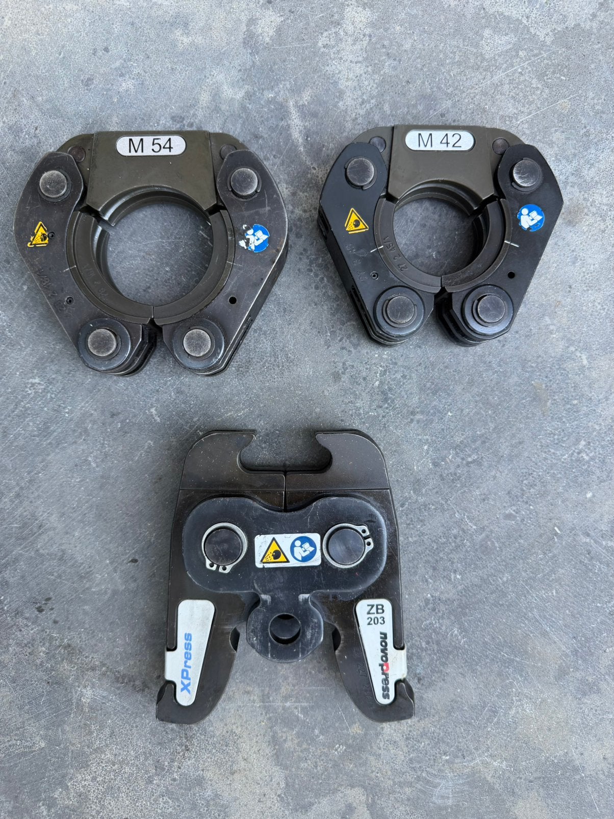 Perskettingen 42 en 54 vsh xpress mapress met adapter zb203, Ophalen, Zo goed als nieuw