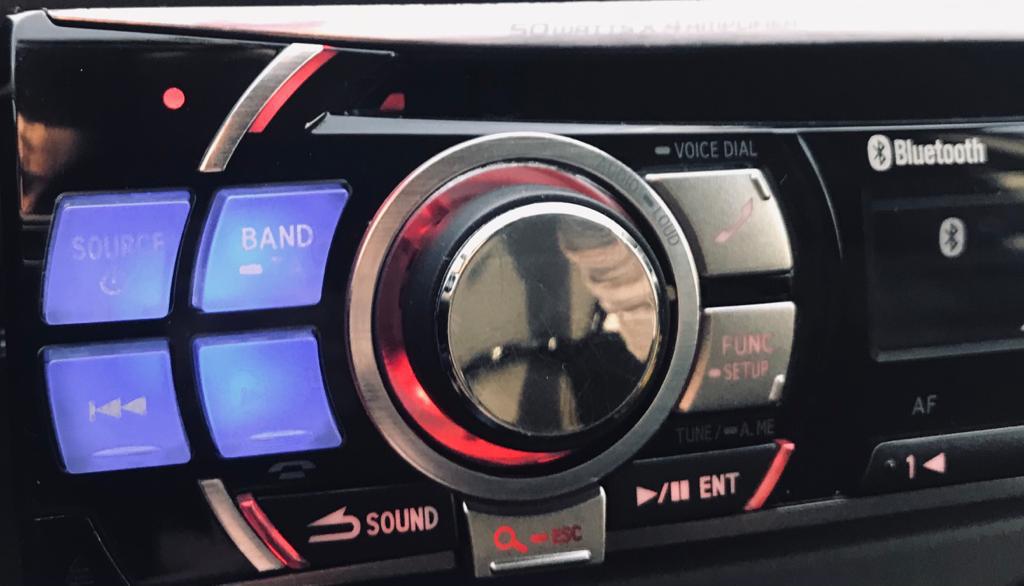 Alpines CDE-113BT autoradio met bluetooth&VARIABLE LCDscherm, Ophalen of Verzenden, Zo goed als nieuw