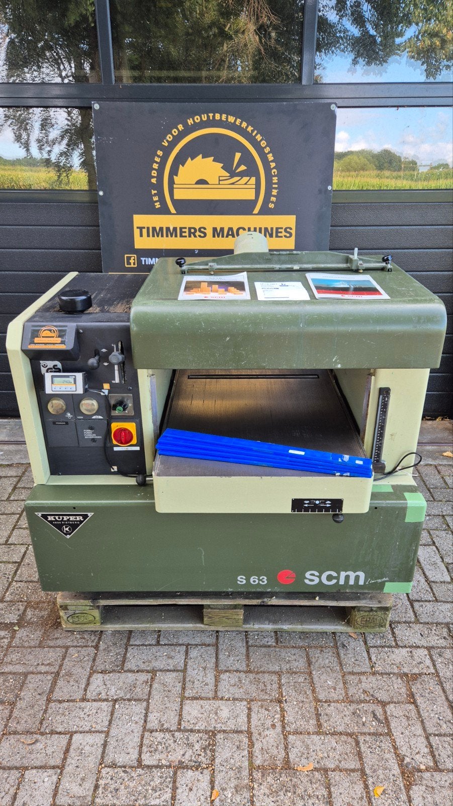 scm 630mm vandiktebank vario doorvoer 4 mes elektrisch hoog, Ophalen of Verzenden