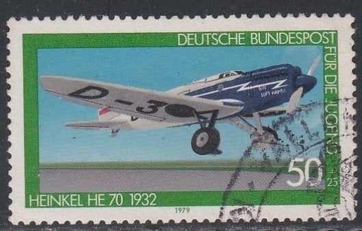 BRD 1979 1006 Heinkel He70, Gest, Ophalen of Verzenden, BRD, Gestempeld