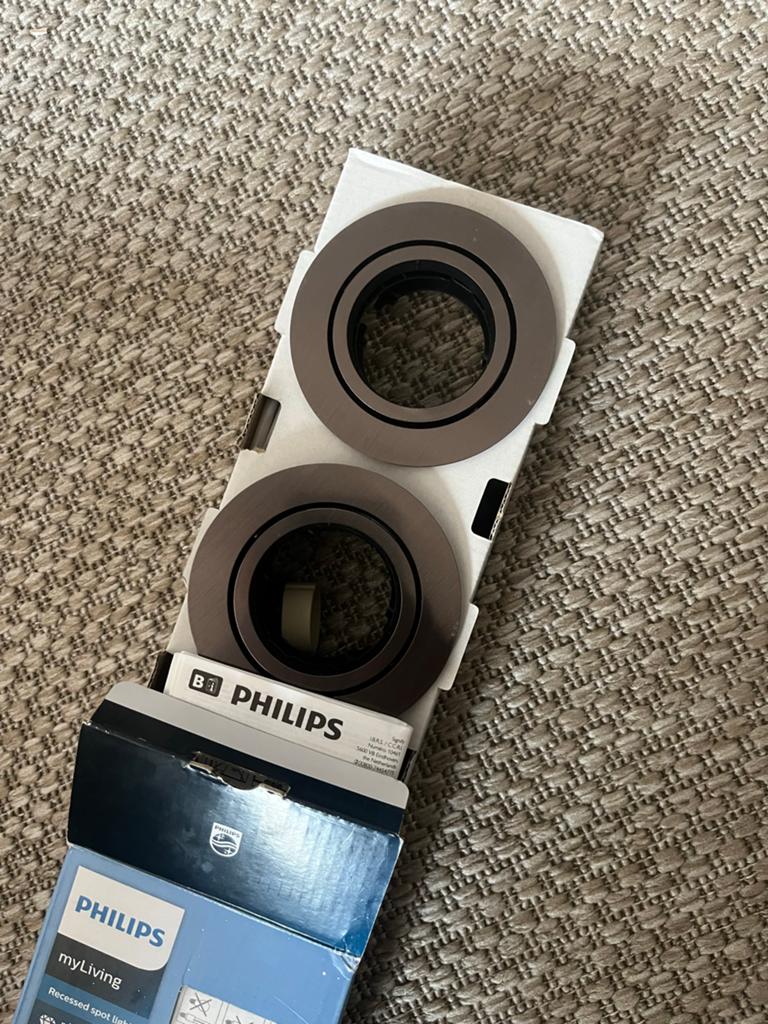 Philips myLiving Inbouwspots - 3 stuks, Ophalen, Nieuw, E27 (groot), Led-lamp