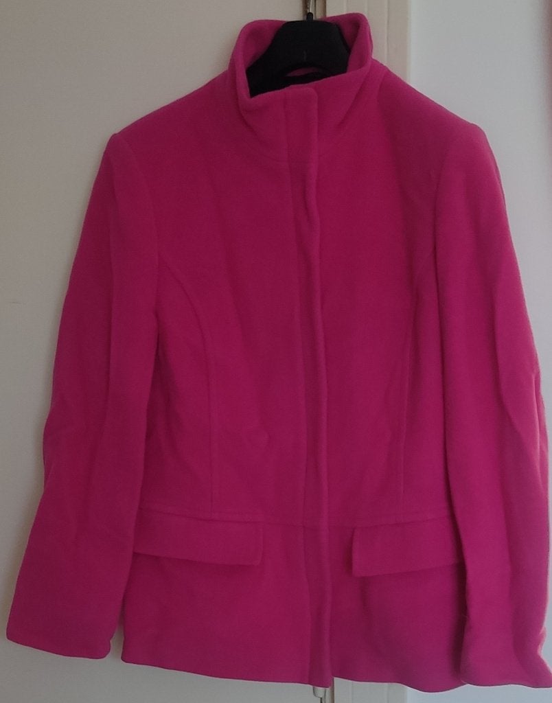 Wol Roze Dames Jas 38, Ophalen, Zo goed als nieuw, Maat 38/40 (M), Roze