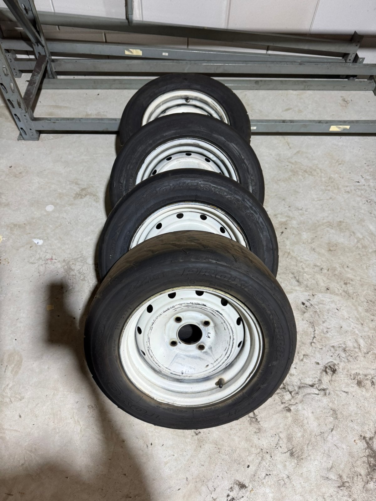 Semi slicks Toyo Proxes R888 13 inch oval crossdag Peugeot, Ophalen of Verzenden, Gebruikt