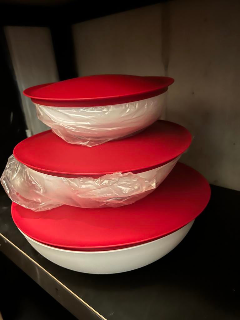 Tupperware Set Allegra Rood, Ophalen, Nieuw, Rood, Schaal