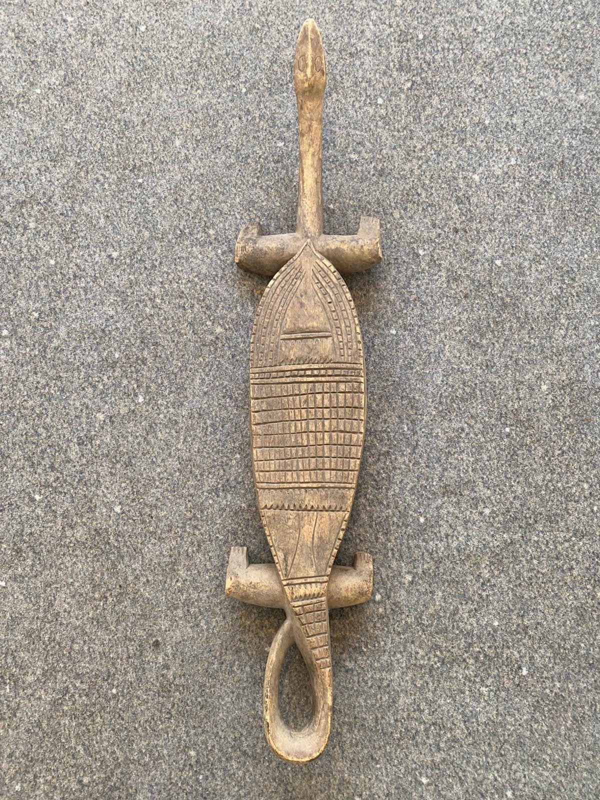 Houten krokodil of hagedis, Antiek en Kunst, Ophalen, Houtsnijwerk