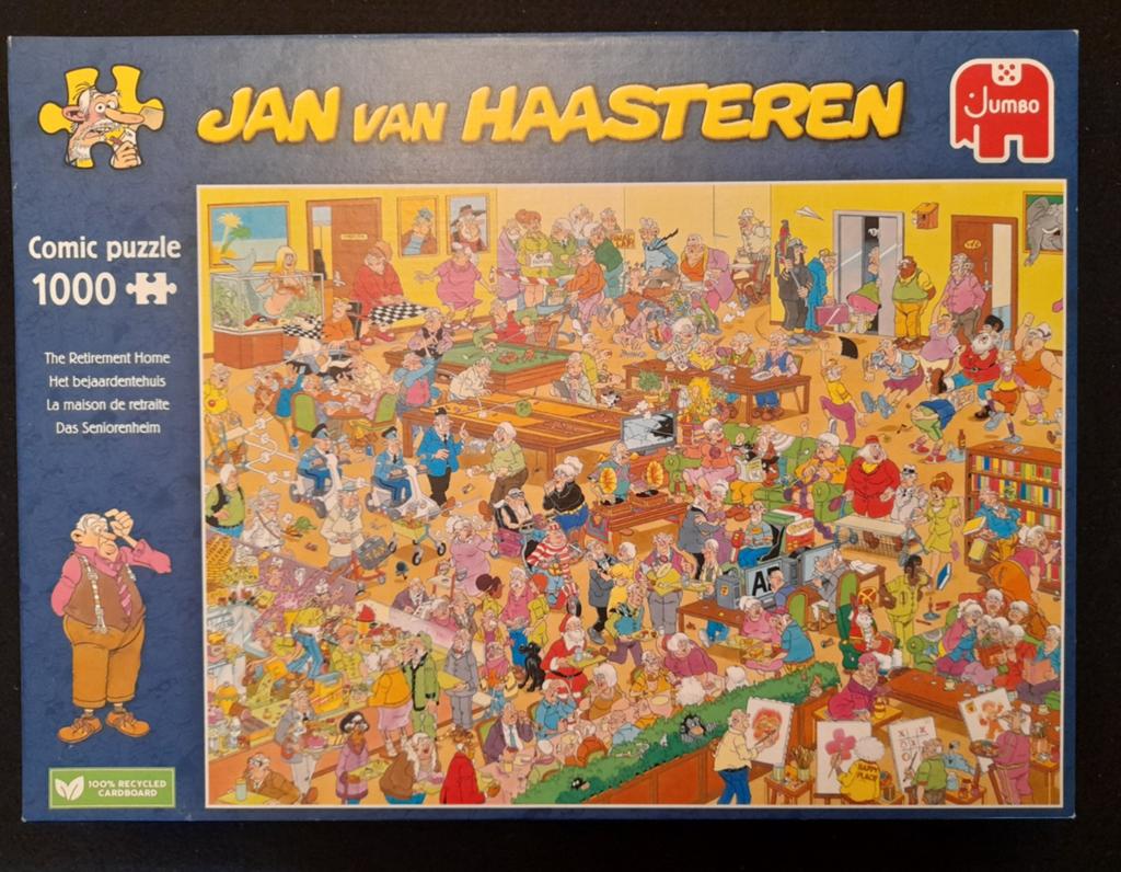 Puzzel Jan van Haasteren Bejaardentehuis 1.000 stukjes NIEUW, Hobby en Vrije tijd, Denksport en Puzzels, Ophalen of Verzenden
