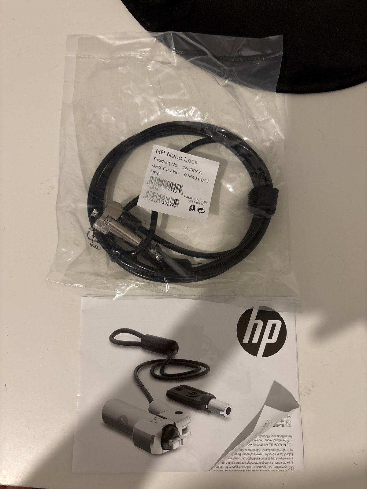 HP Nano Lock - Beveilig je laptop of apparaat, Ophalen of Verzenden, Nieuw, Overige typen, Overige soorten