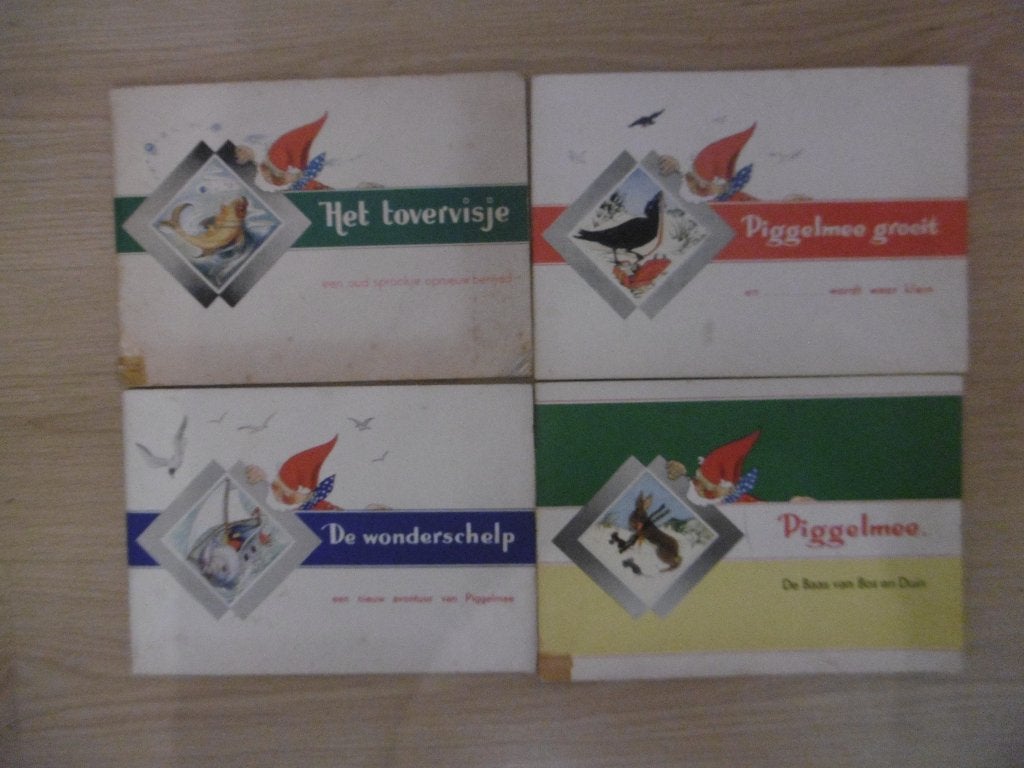 Vintage prentenboeken/plaatjesalbums van de serie Piggelmee, Ophalen of Verzenden, Gelezen, Prentenboek