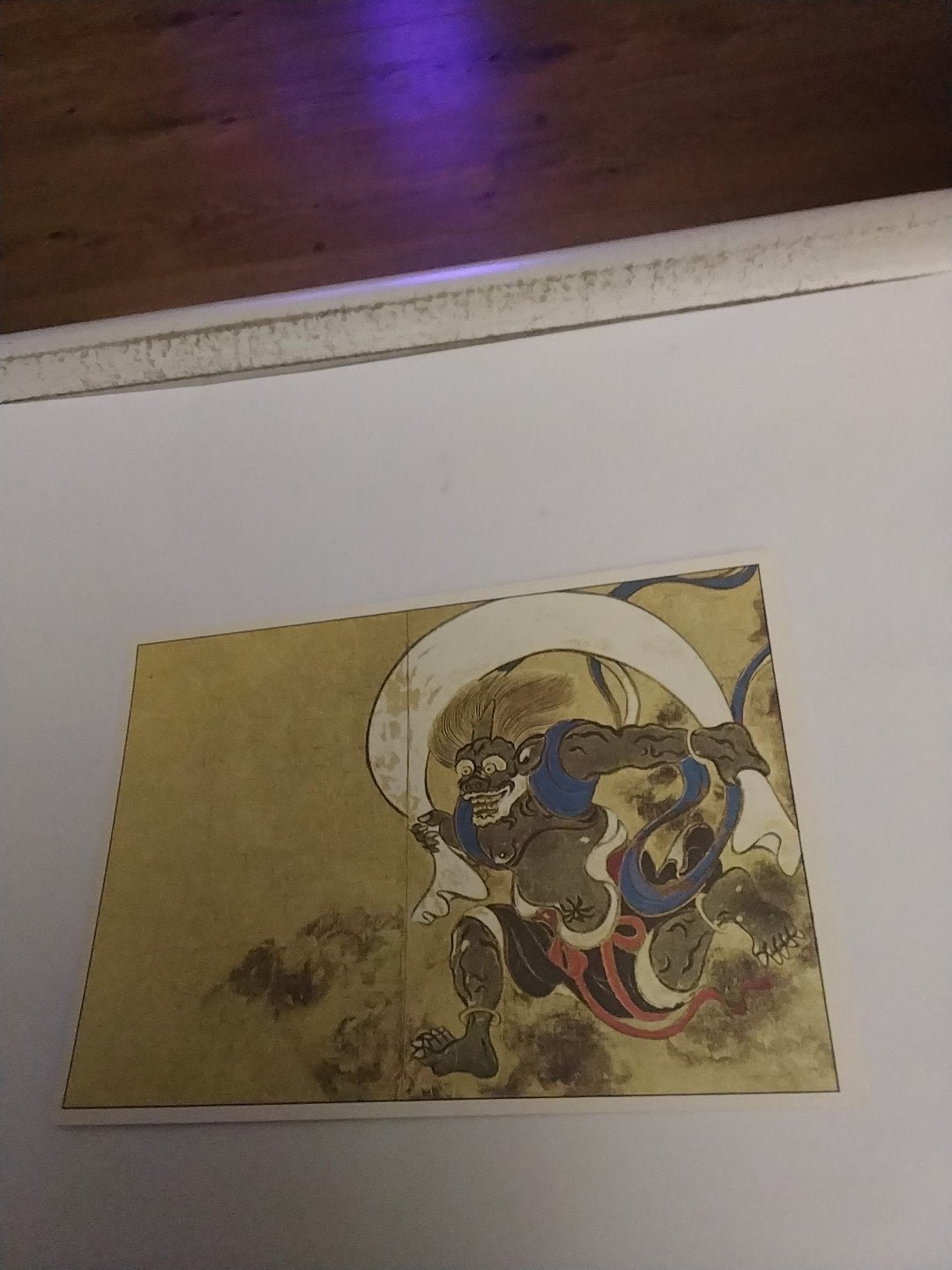Vintage Japanse prent: De God van de Winden (Korin Ogata), Ophalen of Verzenden, 1980 tot heden