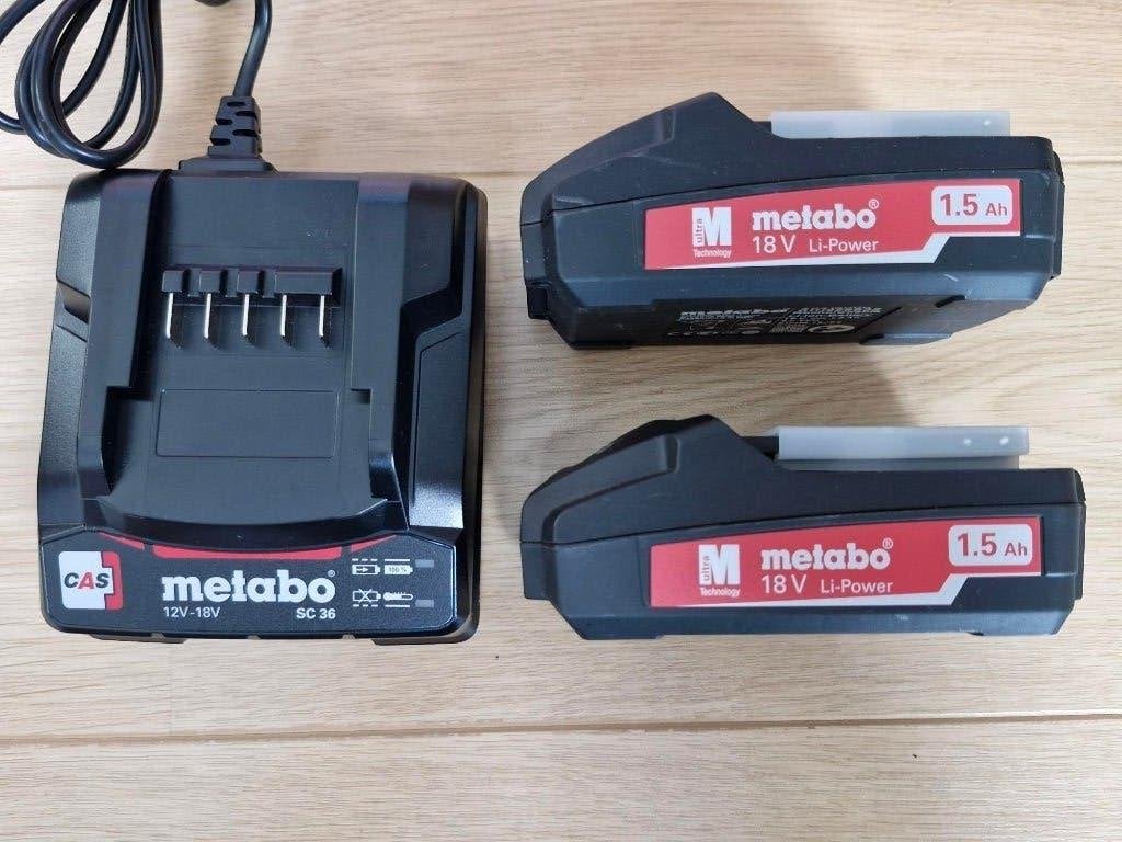 Metabo 18V startset basisset 2x accu + lader SC36 CAS NIEUW, Doe-het-zelf en Verbouw, Gereedschap | Machine-onderdelen en Toebehoren