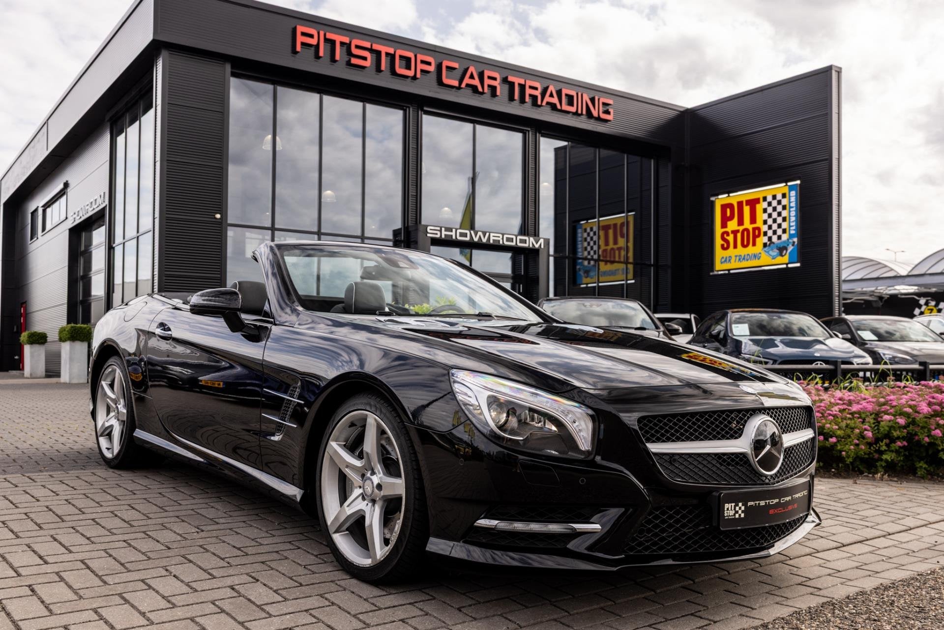 Mercedes-Benz SL-klasse 350 AMG, 306 PK, *38000km*, Distroni, Automaat, Gebruikt, Zwart, Cabriolet