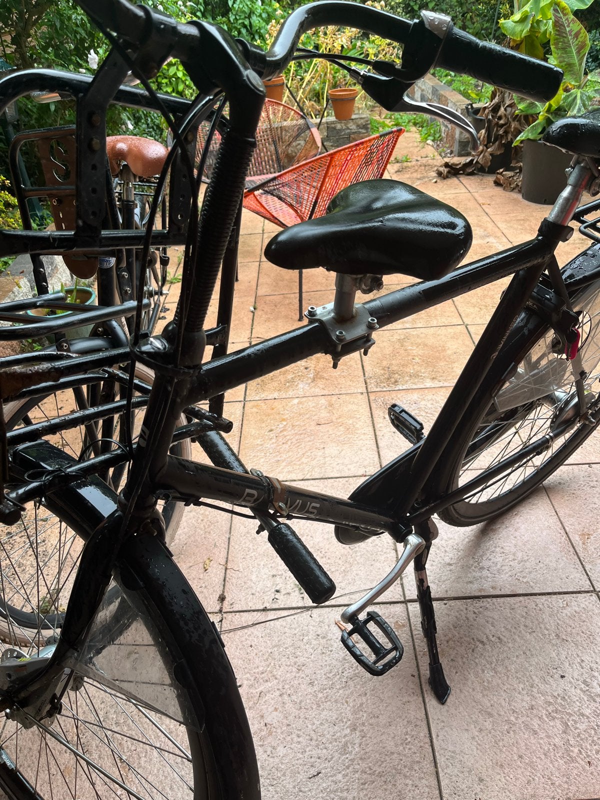 Fietszitje voor kind - incl voetsteun en spaak beschermers, Voorzitje, Ophalen of Verzenden, 9 t/m 36 kg, Gebruikt