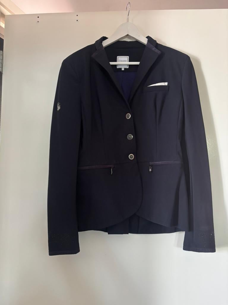 Samshield wedstrijd jasje maat 40 blauw, Dieren en Toebehoren, Paardrijkleding, Ophalen of Verzenden, Zo goed als nieuw, Dressuur