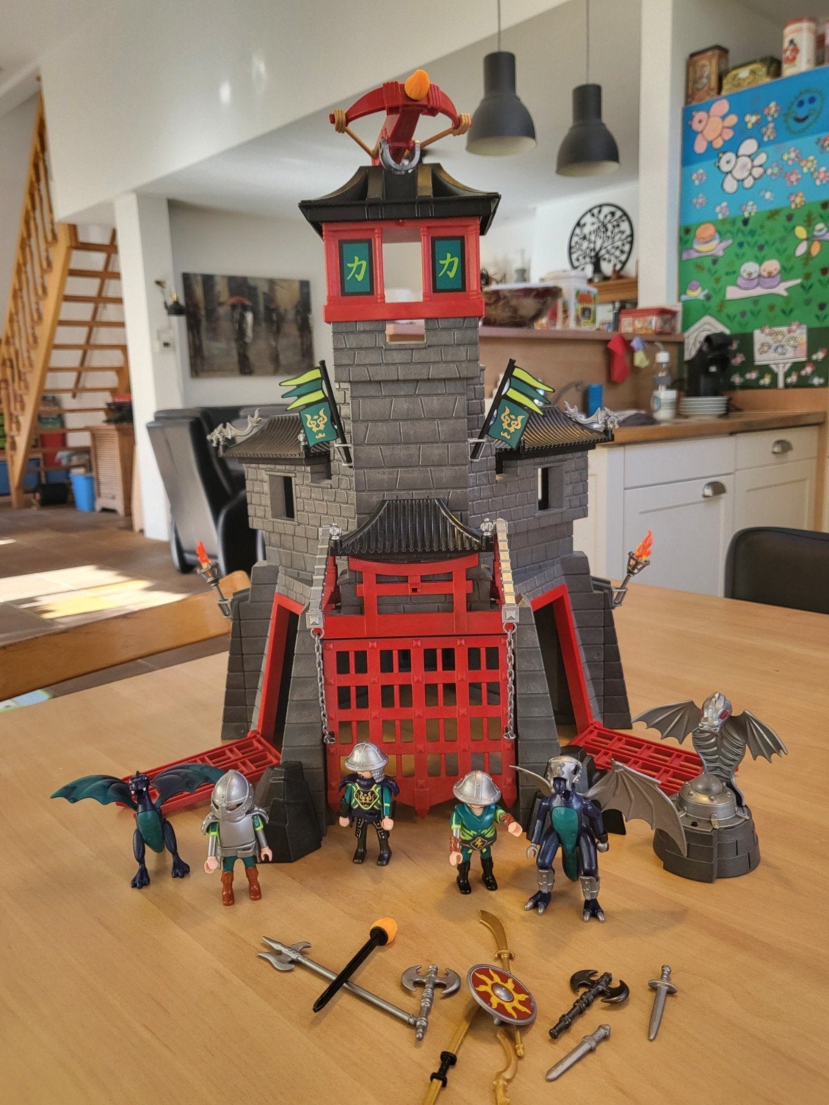 Playmobil Kasteel met Figuren en Accessoires, Ophalen of Verzenden, Gebruikt, Complete set, Kasteel/Fort