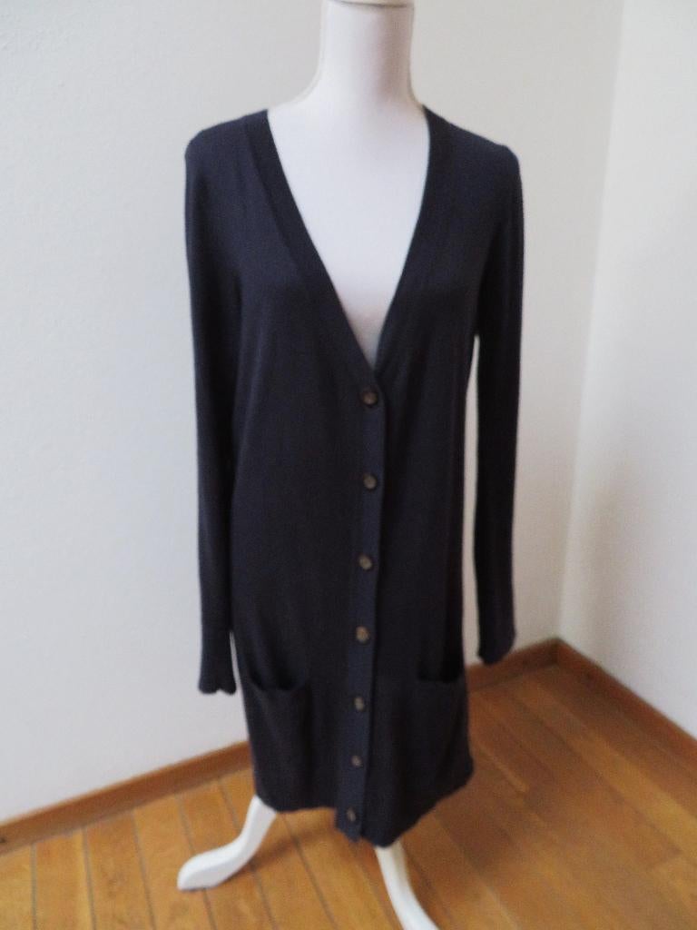 R19 TOMMY HILFIGER vest blauw katoen wol L= 38/40, Maat 38/40 (M), Blauw, Ophalen of Verzenden, Zo goed als nieuw