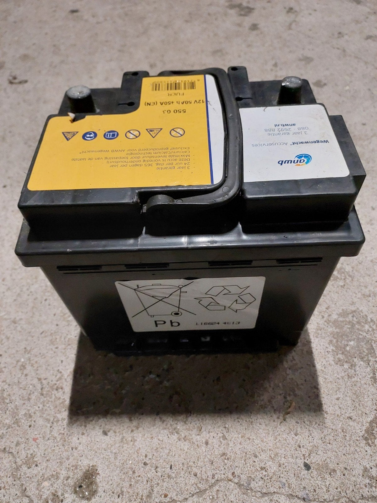 ANWB Wegenwacht Accu 12V 50Ah 450A (EN)