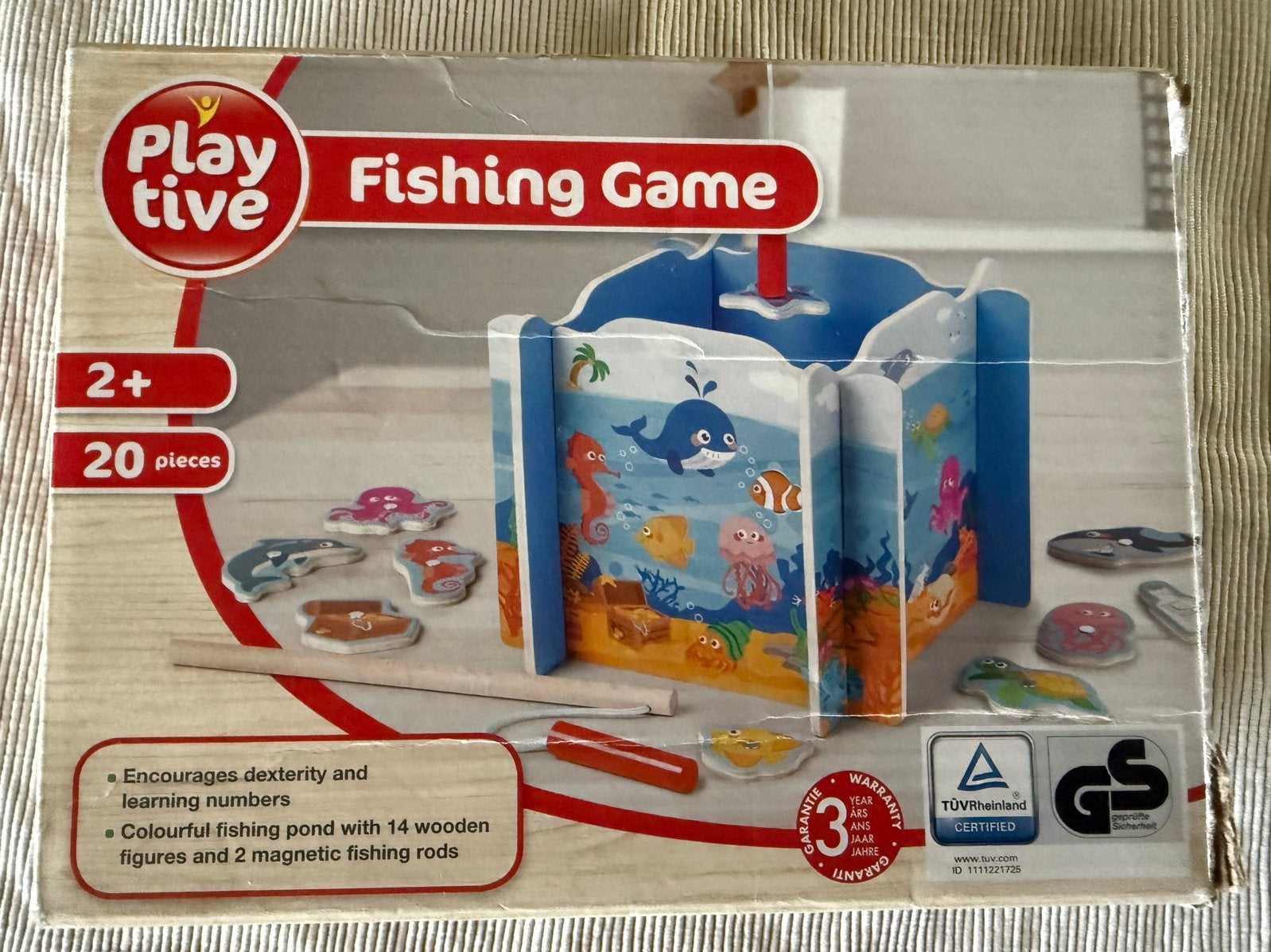 Playtive Houten Visspel - Educatief en Leuk!, Ophalen of Verzenden, Zo goed als nieuw, Overige typen