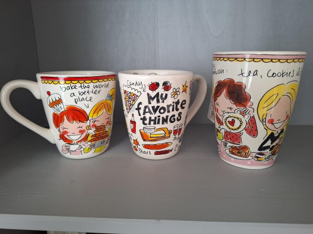 Blond Amsterdam Bekers - Set van 3, Huis en Inrichting, Keuken | Servies, Ophalen, Gebruikt, Blond Amsterdam, Kop(pen) en/of Schotel(s)