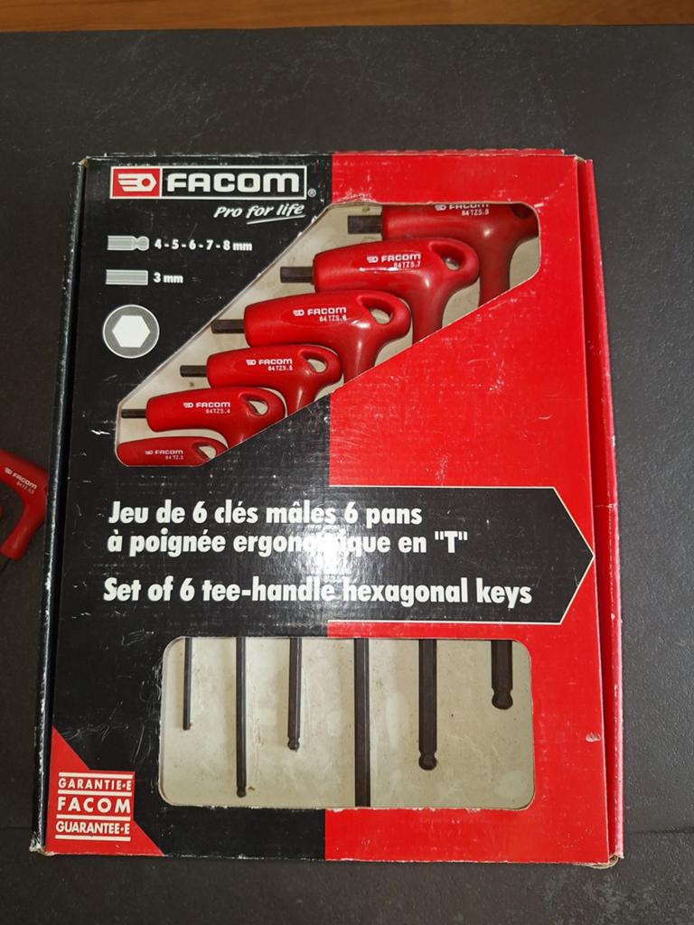 Facom T-Inbussleutelset 8-delig, Ophalen of Verzenden, Zo goed als nieuw