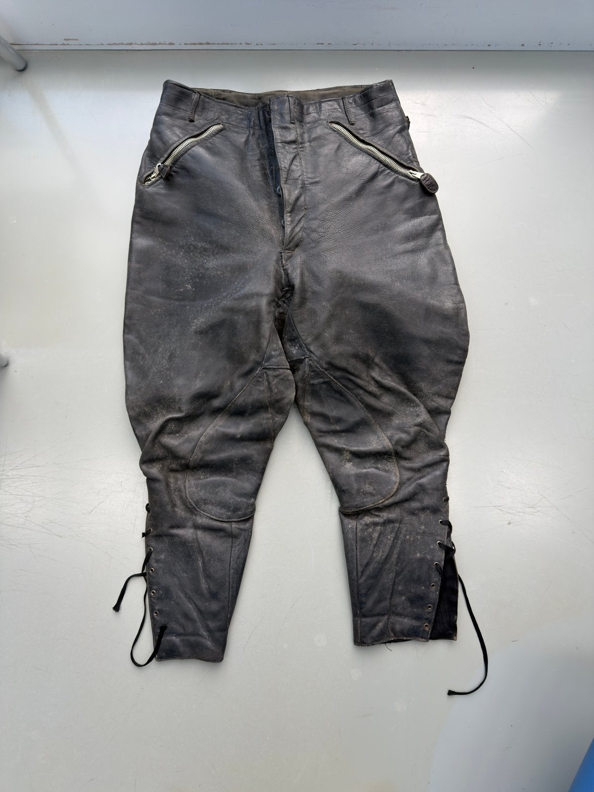 1930-1945 Duitse leren motor broek, Ophalen of Verzenden, Duitsland