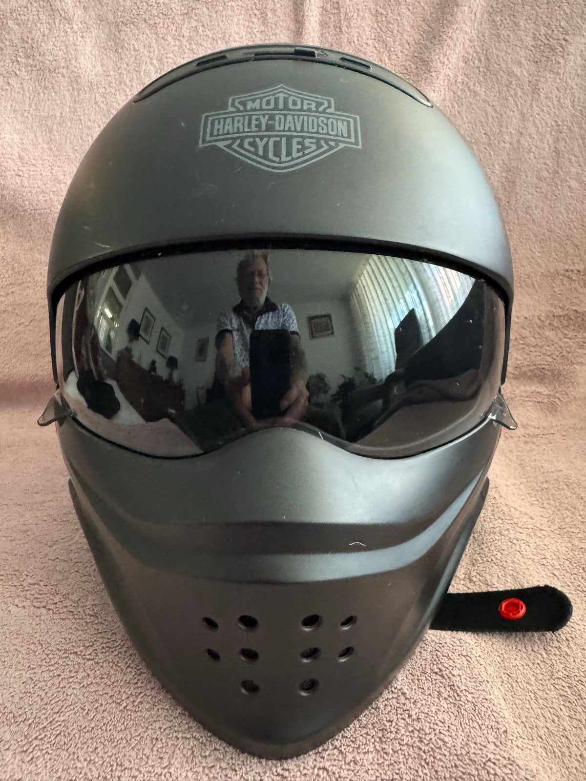Harley Davidson Pilot Helm 3-in-1 Mat Zwart Maat M, Overige merken, M, Heren, Tweedehands