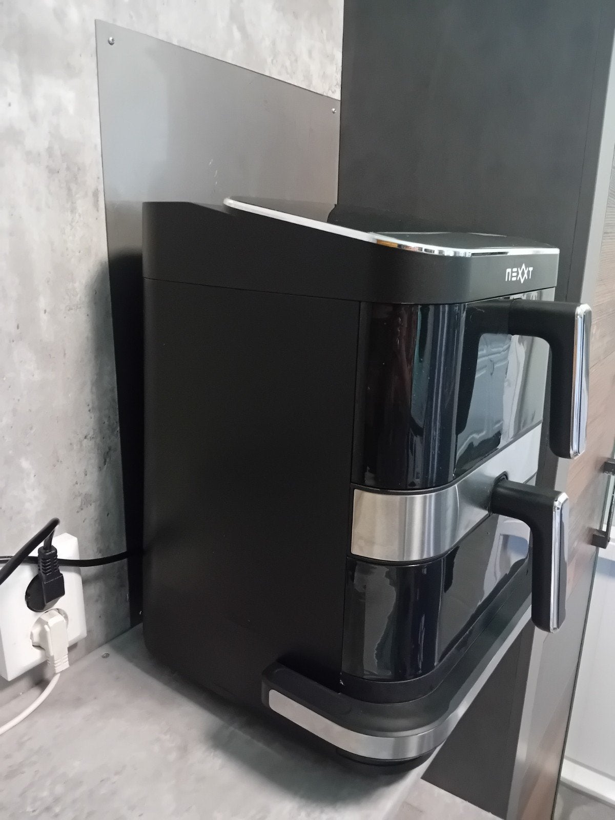 Foto 2 van dubbele airfryer met pizza oven